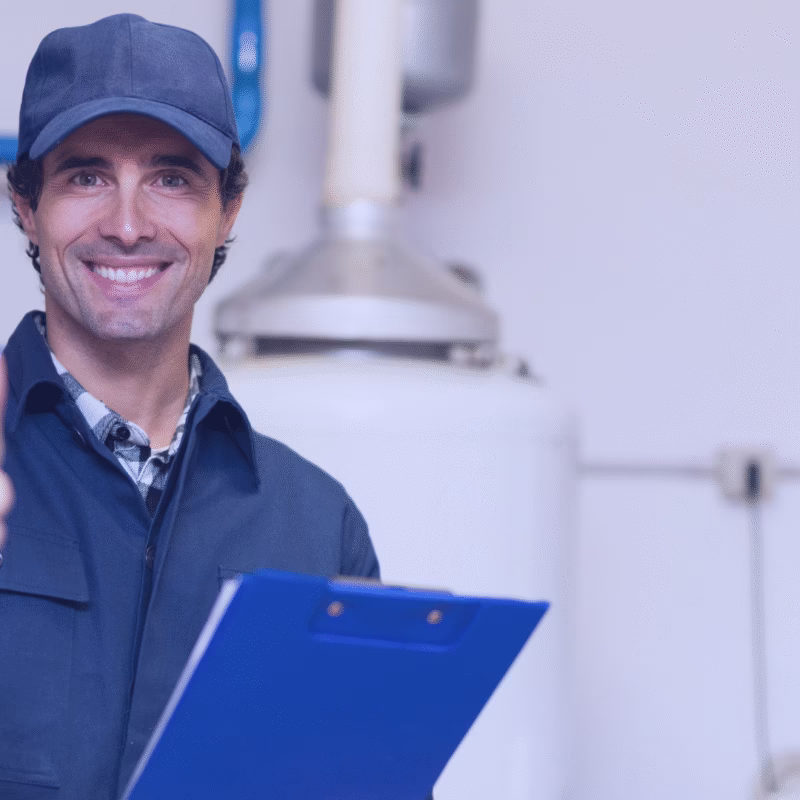 sydney plumber man in blue